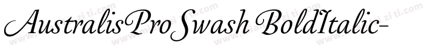 AustralisProSwash BoldItalic字体转换